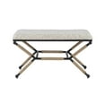 thumbnail image 7 of Linon Ashburn Campaign Bench Striped, 7 of 7