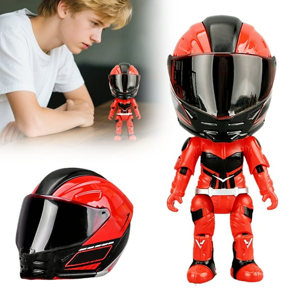 Figura de acción de motocicleta Juguetes para niños Modelo de motocicleta de escritorio con articulaciones móviles Versión Q Figuras coleccionables para niños y adultos