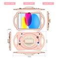 thumbnail image 2 of TECH CIRCLE iPad 10th Generation Case,iPad 10.9 inch 2022 Case for Kids,360 Rotating Handle Stand Pencil Holder Hand Shoulder Strap Shockproof Kids Case for iPad 10th Generation 10.9 inch 2022,Pink, 2 of 10