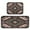 Retro Style Shape Pattern, variant on 2-Piece Kitchen Rugs Set Non-Slip Mats Carpet Floor for Kitchen, Bathroom (19.7"x27.6" & 19.7"x47.2") Natural Abstract Shapes