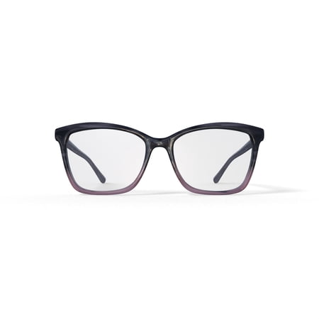 Walmart Women's Lexi Rectangular Prescription Eyeglasses with Case, Brown