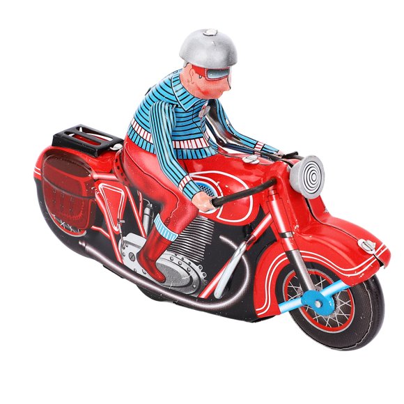 Juguete Mecánico De Motocicleta Con Mecanismo De Relojería, Paseo En Engranaje, Realista, Retro, Duradero, Decorativo, Juguete De Moto De Cuerda Para Adorno Del Hogar