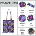 thumbnail image 3 of Boho Chic Paisley Design Foldable Tote Bag - Durable Spacious Reusable Grocery Bag for Everyday Use, 3 of 6