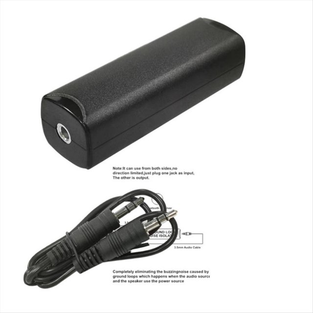 Aislador Auditivo de 3,5 mm para Reducir el Ruido de Bucle de en el Coche. Aislador de Audio Auditivo para el Hogar. Filtro de Ruido de Común.