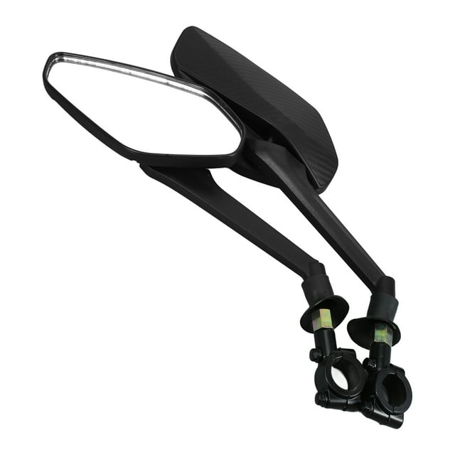 KONTONTY 1 Set of Electric Bike Rearview Mirror Wide Field of View Mirror Surface Black for Off-road Riding