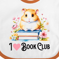 thumbnail image 4 of Inktastic I Love Book Club Girls Baby Bib, 4 of 4