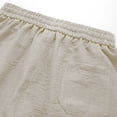 thumbnail image 4 of cllios Men's Athletic Shorts Big and Tall Drawstring Elastic Waist Knee Length Pants Solid Color Summer Lightweight Shorts with Pockets, 4 of 9