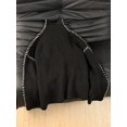 thumbnail image 5 of Womens Half Turtleneck Sweater  Stitch Drop Shoulder Pullover Knit Top, 5 of 5