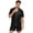 Mens Pajamas Note Color, variant on Satin Pajama Sets for Men with Pocket 2 Piece Loungewear Outfits Mens Casual Solid Color Short Sleeve Shirts Wide Leg Shorts Sleepwear Pajamas Set