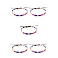 thumbnail image 2 of ziyahi Bohemian Style Bracelets Adjustable Braided Handmade Anklet Accessories 5Set, 2 of 6