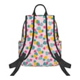 thumbnail image 2 of Naloa Pineapple And Leaves Print Lightweight DayBackpack Suitable for school, work, shopping, travel, etc., 2 of 5