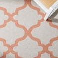 thumbnail image 5 of SAFAVIEH Machine Washable Rug Indoor/Outdoor Bermuda Collection - Bermuda Tamaya Geometric Machine Washable Indoor/Outdoor Area Rug, Ivory/Rust, 8' x 10', 5 of 10