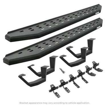 Go Rhino 6944358020T RB20 Running Boards with Brackets, 2 Pairs Drop Steps Kit - Double Cab For Toyota 22-24 Tundra (Extended Cab Pickup)
