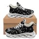 thumbnail image 1 of Zapatos casuales con cordones de diseñador de marca, zapatos de malla con estampado de notas de moda para mujer, zapatos para caminar al aire libre, zapatillas transpirables antideslizantes para estud, 1 of 6