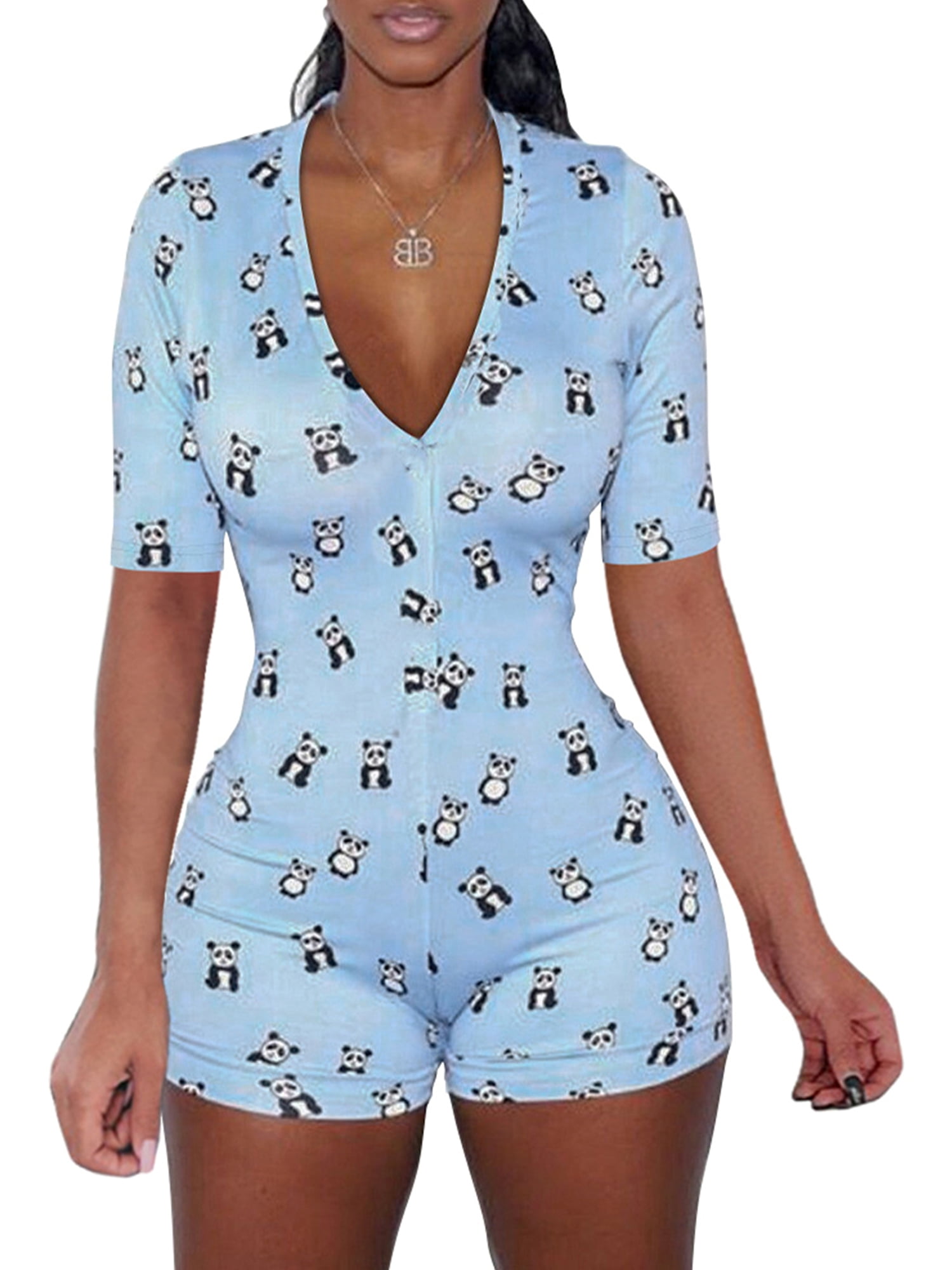 Piece Pajama Overall Sleepwear 