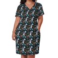 thumbnail image 2 of Happy Haunts-vestido holgado con bolsillos para mujer traje de fiesta de verano 999, 2 of 6