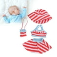 thumbnail image 1 of Ropa y accesorios para muñecas bebés de 46 cm trajes de baño para muñecas bebés de la serie Beach falda con tirantes blusas sombrero y bolsa de mensajero para muñecas ANGGREK Otros, 1 of 8