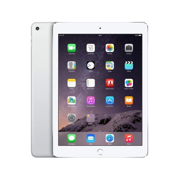Reacondicionado Apple iPad Air 2 A1567 (WiFi + Cellular Desbloqueado) 128GB Plata (Grado A+)