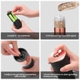 thumbnail image 7 of 2Pcs Automatic Salt Pepper Grinder Electric Spice Mill Battery Powered Adjustable Coarseness Pepper Mill Kitchen -White, 7 of 7