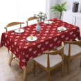 thumbnail image 3 of Red Love Heart Table Cloth for Rectangle Dining Tables,Reusable Pink Watercolor Love Hearts Tablecloths Boho Heart Anniversary Table Cover Decoration for Holiday,Kitchen,Party, 60x84 Inch, 3 of 8