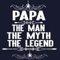 thumbnail image 3 of CafePress - Papa The Man The Myth The Legend Sweatshirt - Classic Crew Neck Sweatshirt, 3 of 4