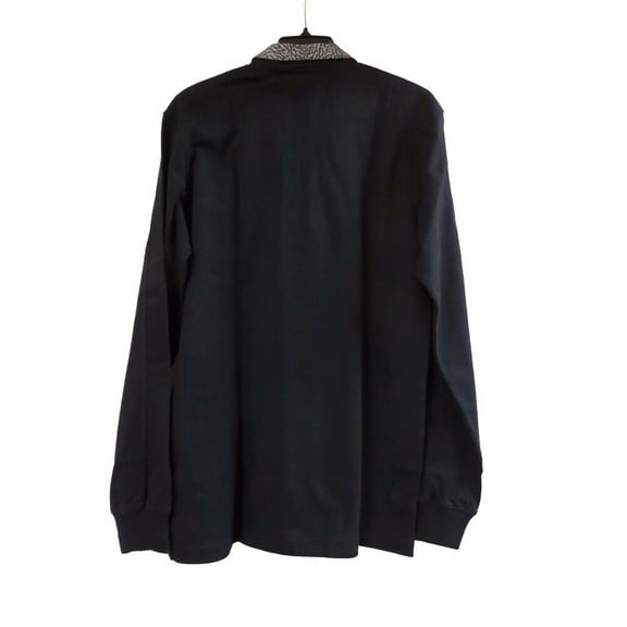 Jordan Mens Aj Iii Class Act Half Zip Pullover Shirt,Black/Grey/Blue,XL