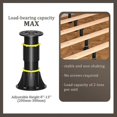 thumbnail image 2 of 2pcs Adjustable Height Bed Support Legs 21-34cm, Center Bed Slat Support Feet, Adjustable Bed Frame Support Legs Replacement, Suitable For Bed Frames, 2 of 5