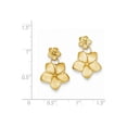 thumbnail image 2 of 14k Plumeria Dangle Earrings, 2 of 2