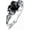 Black, variant on 2ct Vintage Birthstone Heart Ring 925 Sterling Silver Retro Oxidized Band Ring with Crystal from Austria, Birthday Anniversary Jewelry Gifts for Women Her