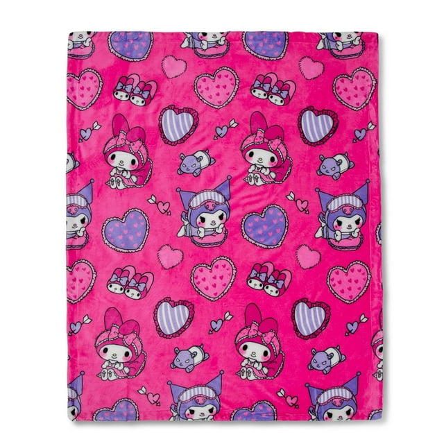 Manta Hello Kitty Pillow Fight Silk-Touch Sherpa