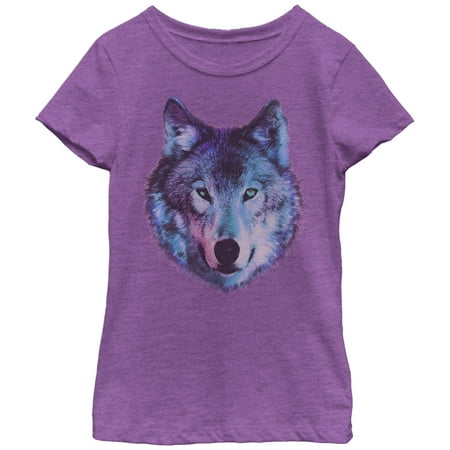 lost gods girls wolf face t shirt walmart com