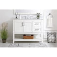 thumbnail image 2 of Elegant Decor Aubrey 42" Solid Wood Single Bathroom Vanity w/ Backsplash - White, 2 of 8