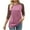 Hot Pink, variant on Womens Baseball Tee 3/4 Sleeve Fashion Crewneck Tops Color Block Blouse Casual Raglan Shirt