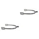 thumbnail image 2 of 2x Espuelas para montar a caballo de aleación de zinc, equipo ecuestre ligero, reutilizable y práctico L, 2 of 9