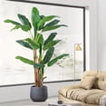 thumbnail image 7 of 6FT Artificial Banana Tree Tall Fake Banana Leaf Plant Faux Banana Silk Tree Faux Banana Leaves for Home Swimming Pool Indoor Outdoor Patio Tropical Decor, 7 of 7