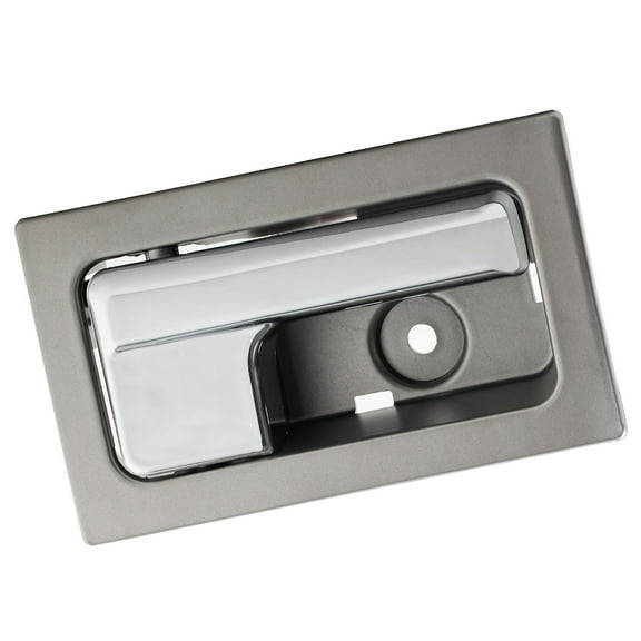 1PC Passenger Right Side (Front or Rear) Interior Inside Door Handle Replacement Kit Platinum Bezel With Chrome Lever Compatible With 09-14 F150 10-14 Mark LT With Power Lock Doors Only