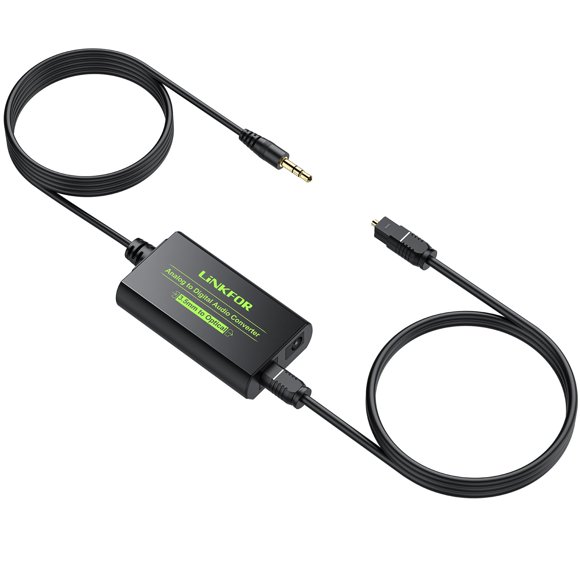 Enlace conversor de audio analógico a digital para 3,5 mm a SPDIF