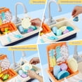 thumbnail image 4 of Juguete de cocina Play Sink BOBXIN Play con agua corriente y platos, 4 of 8