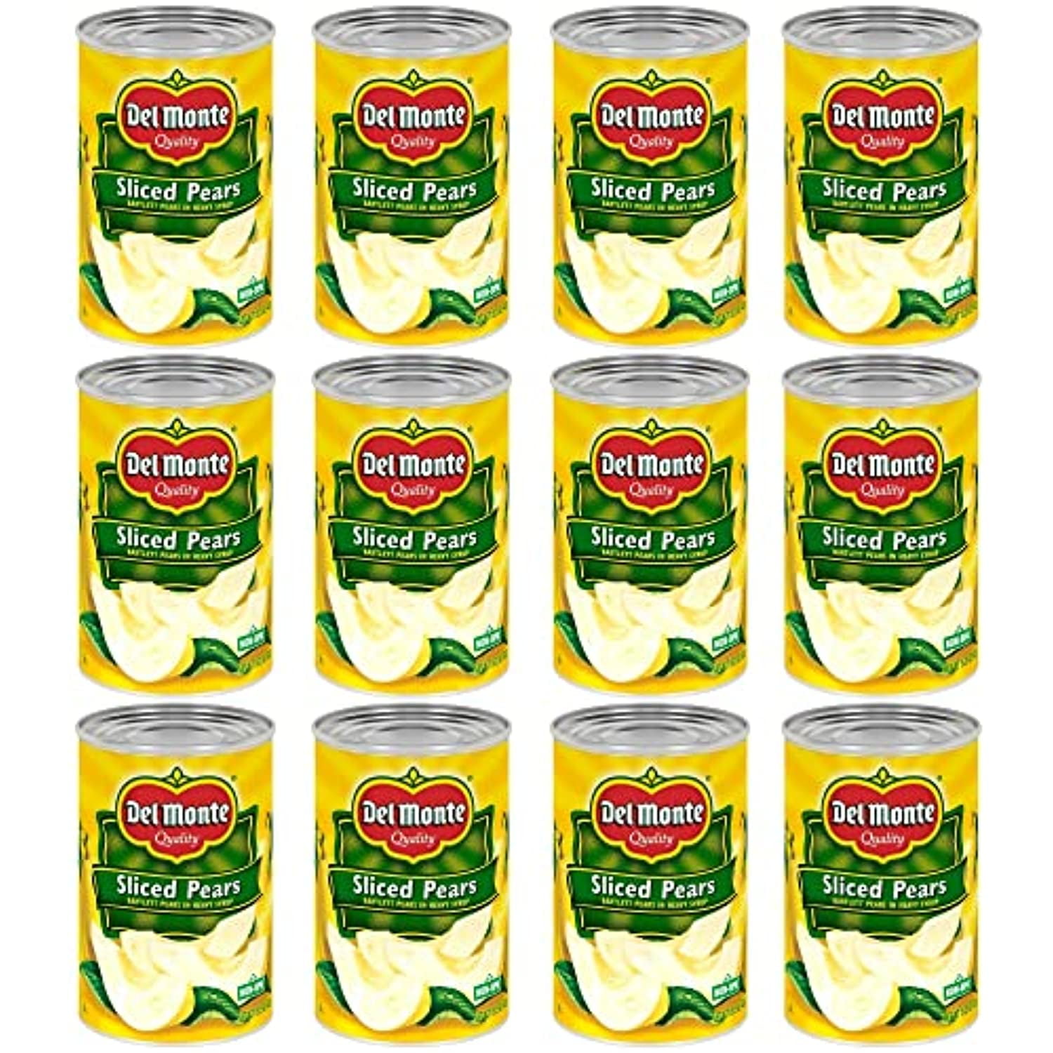 DEL MONTE Sliced Bartlett Pears in Heavy Syrup, Canned Fruit, 15.25