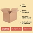 thumbnail image 6 of 6 Packs 7x5x5 Shipping Boxes,Cardboard Boxes for Small Business, Packing and Mailing,Brown, 6 of 7
