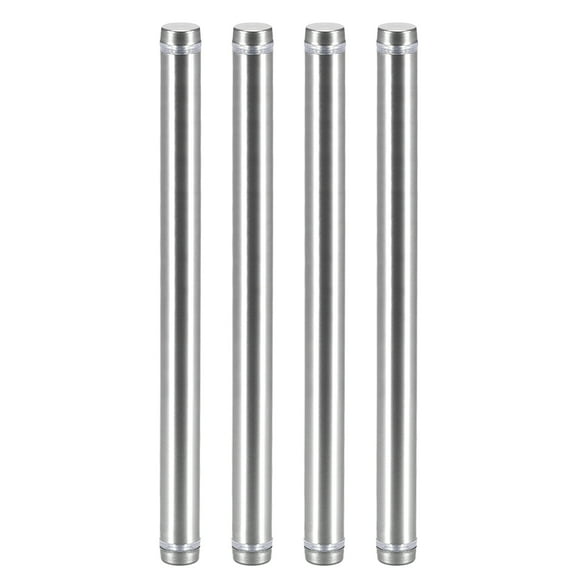 Glass Standoff Double Head Stainless Steel Standoff Holder 12mm x 164mm 4Pcs