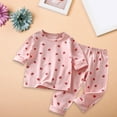 thumbnail image 2 of HIPYLO Kids Flannel Pajamas Girls Satin Pajamas Size 10-12 Warm Baby Clothes Long Sleeve Onesies Boy Children Slippers Robe Girls Baby Robe, Pink 18-24 Months, 2 of 6
