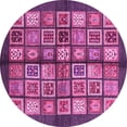 thumbnail image 1 of Ahgly Company Indoor Round Abstract Pink Modern Area Rugs, 6' Round, 1 of 4