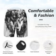 thumbnail image 6 of Picia Majestic Wolf Landscape pattern Mens Swim Trunks with Compression Liner Stretch Beach Shorts Quick Dry with Zipper Pockets No-Chafing Board Shorts-XX-Large, 6 of 9