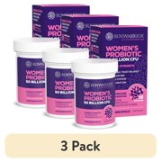 (3 pack) Sunwarrior Active Performance Women’s Probiotic Capsules for Gut Health, 50 Billion CFU, 30 Count
