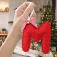thumbnail image 5 of Christmas Ornaments 26 Letters Christmas Tree Decoration Pendant Christmas Tree Ornaments Cloth 3D Alphabet Hanging Christmas Decoration DIY Craft Xmas Tree Decor Gift for Friends Family, 5 of 9
