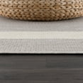 thumbnail image 3 of CAMILSON Bordered Washable Indoor Outdoor Area Rug Grey 9 x 12, 3 of 9