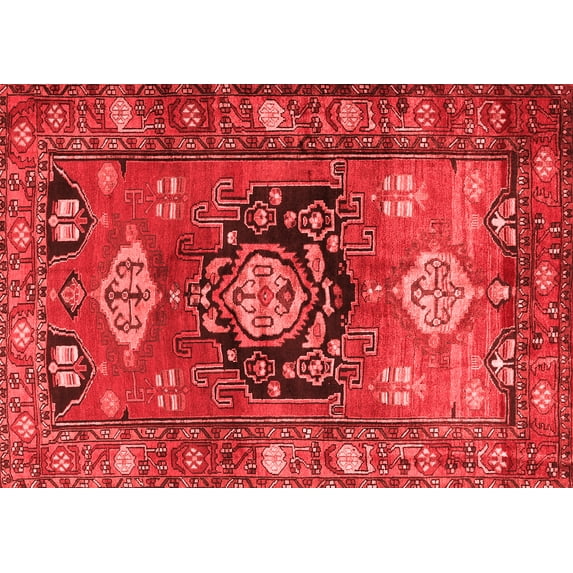 Ahgly Company Indoor Rectangle Persian Red Traditional Area Rugs, 5' x 8'