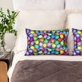 thumbnail image 4 of Bingfone Colorful Easter Eggs1 Print Satin Pillowcase for Hair - Standard Size with Zipper Silky & Soft Pillow Covers,20x30 inches, 4 of 8