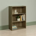 thumbnail image 2 of Pemberly Row 3-Shelf Modern Engineered Wood Bookcase in Summer Oak, 2 of 6